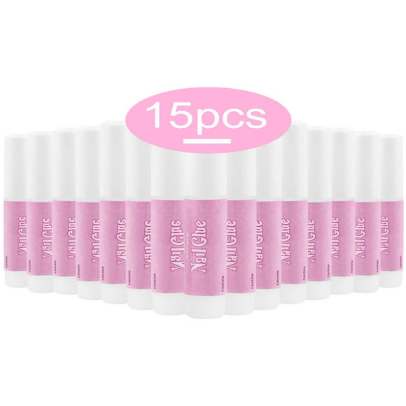 SUTENGDA 15Pcs 1G Nail Glue For Acrylic Nails Nail Tip Glue Professional Nail Glue False Nail Tips Glue For Broken Nails Super Adhesive Acrylic Nails Fake Nails Tips Nail Glue Gel