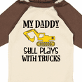 thumbnail image 4 of Inktastic Construction Daddy Still Plays with Trucks Boys or Girls Long Sleeve Baby Bodysuit, 4 of 5