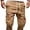 Khaki, variant on Jacenvly Men's Casual Summer Shorts Solid Trendy Plus Size Board Shorts Soft Satiny Men's Sport Pure Color Bandage Loose Sweatpants Drawstring Shorts Pant Brown