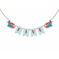 thumbnail image 1 of Inkdotpot I Am FiveReady To HangHappy Birthday Sign AeroplaneBirthday BuntingParty Supplies For Boy, 1 of 4