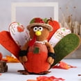 thumbnail image 4 of Stuffed Turkey Toy Plush Thanksgiving Animal Dolls Thanksgiving Tabletop Decorations for Thanksgiving Party Supplies, 4 of 5