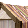 thumbnail image 5 of Stripes Pet House, Hand Drawn Barcode Style Lines Rainbow Colored Abstract Geometric Illustration, Outdoor & Indoor Portable Dog Kennel with Pillow and Cover, 5 Sizes, Multicolor, by Ambesonne, 5 of 5