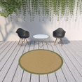 thumbnail image 6 of 8' Round Beige Round Stain Resistant Indoor Outdoor Area Rug, 6 of 6