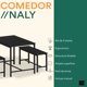 thumbnail image 2 of Mubson Comedor con 2 Taburetes. Antecomedor Naly Negro, 2 of 5