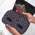 thumbnail image 7 of Hirioo Bat Purple for Large Grid Mesh Pencil Case with Zipper Stationery Organizer Case, 7 of 7