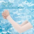 thumbnail image 2 of 8 pares de mangas de brazo de enfriamiento de protección unisex, cubierta de brazo de bloqueador solar al aire libre de verano para mujeres y hombres, 2 of 6