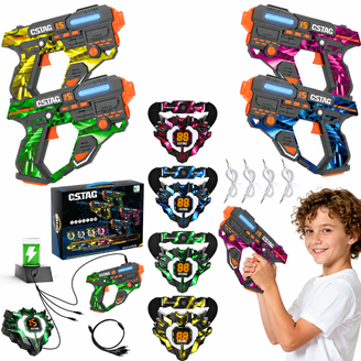 LASER X. Micro Blasters Real Life Gaming Experience 4-Player Set
