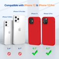 thumbnail image 2 of Funda Miracase para iPhone 12 y 12 Pro silicona liquida proteccion contra caidas 6.1 pulgadas, 2 of 5