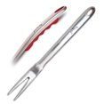 thumbnail image 2 of Jim Beam JB0156 Soft Grip Handle Grilling Tools Set (5-Piece), Silver, 2 of 5