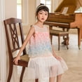 thumbnail image 2 of Sngxgn Girl's Short Sleeve Floral Print Loose Casual Long Dress(White,150), 2 of 9