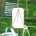 thumbnail image 3 of Cadre Trépied pour BBQ avec Chaîne et Crochet, Sac de Rangement, Hauteur Ajustable, Support Trépied de Camping pour Feu Ouvert, Voyage, Randonnée, Pique-Nique, BBQ, 3 of 8