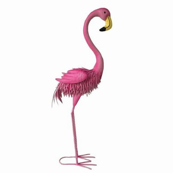 Santas Workshop 36222 40 in. Iron Flamingo