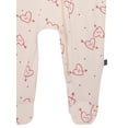 thumbnail image 5 of Modern Moments by Gerber Baby Neutral Viscose Valentine's Day Two-Way Zip Sleep 'N Play Footed Pajamas, Sizes Newborn - 6/9 Months, 5 of 7