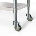 thumbnail image 6 of KoolMore 24" x 48" 18-Gauge 304 Stainless Steel Commercial Work Table with Casters, 6 of 7