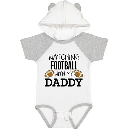 

Inktastic Watching Football with My Daddy Gift Baby Boy or Baby Girl Bodysuit