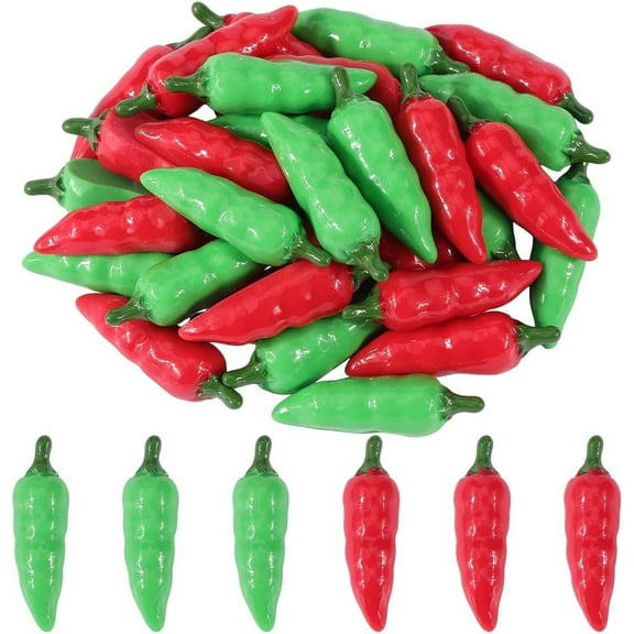 Chili Charms Resin Flatback Cabochons Bulk Cinco De Mayo 3D Scrapbooking Cabochon for DIY Crafts Jewelry Making Embellishments Hairpin Supplies