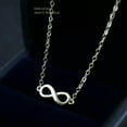 thumbnail image 3 of QQTDFG 925 Sterling Silver Infinity Infinite Pendant Necklace A2696-Gold, 3 of 7