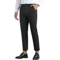 thumbnail image 4 of INSPIRE CHIC Business Dress Pant for Men's Zipper Closure Flat Front Formal Solid Color Straight Trousers, 4 of 6