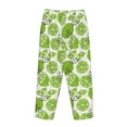 thumbnail image 5 of Xecao Green Various Lemons Women's Straight Lounge Pajama Pants: The Epitome of Relaxed Sleepwear, 5 of 9