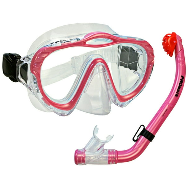 Kids Snorkeling Set for Junior Mask Snorkel Scuba Diving, Pink