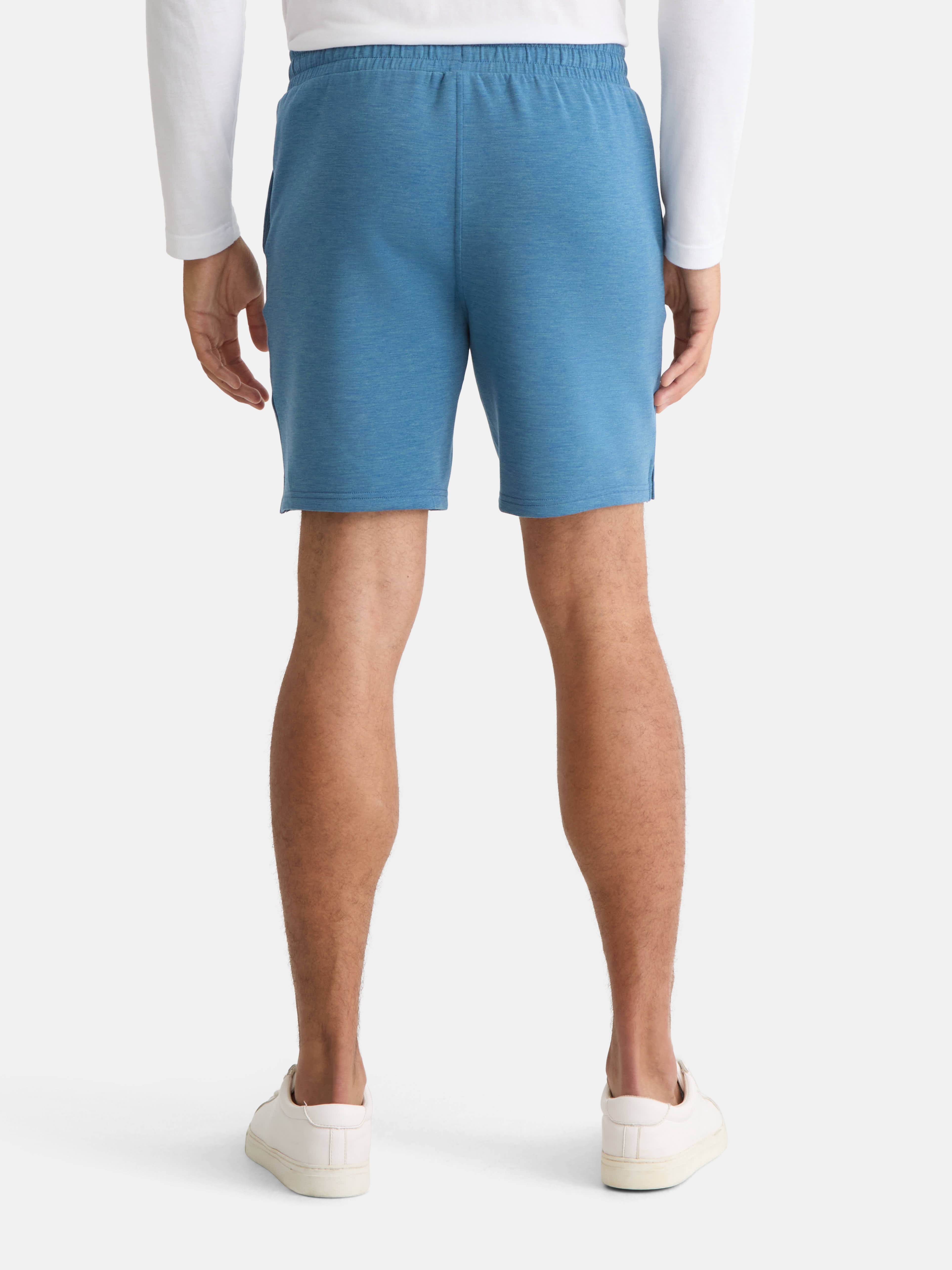 Athletic Works Men's and Big Men's Fusion Double Knit Shorts 8" Inseam, Sizes S-5XL