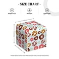 thumbnail image 3 of Picia Colorful Donuts Pattern Tissue Box Cover,PVC Leather Square Holder,Tissue Box Holder with Magnetic Bottom,Facial Paper Organizer Dispenser-5.2"X5.2"X5.2", 3 of 8