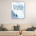 thumbnail image 4 of Bible Scripture Wall Art Psalm 93 4 Mightier Than The Waves of The Sea Poster Canvas Prints Paintings For Bedroom Unframed 12x18 in, 4 of 5