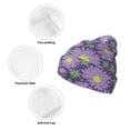 thumbnail image 3 of Kdxio Daisies Flowers Winter Beanie for Men Women Beanie Knit Hat Cuffed Cap Beanie Knit Chunky Snow Cap, 3 of 6