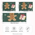 thumbnail image 2 of Yayeee Pillowcase Queen Size Set of 2 Satin Wrinkle Resistant Pillow Case, Green Christmas Gingerbread, 2 of 7