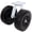 Black + PU+1, variant on YANGXUN 10 Inch Dual Flat Free Wheels Swivel Caster 660 lbs Heavy Duty Load Capacity Solid Rubber No Flat Caster Wheel for Trolleys and Carts