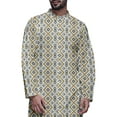 thumbnail image 4 of Atasi Button Down Asymmetric Printed Long Sleeve Rayon Kurta Pyjama Set, 4 of 4
