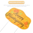 thumbnail image 3 of CIMAXIC Thanksgiving Yard Sign Made of Durable Plastic for Decoration Multi Color Festive Patterns 1pc,11.81"X7.68"X0.16", 3 of 4
