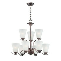 -9 Light Chandelier-26 inches Wide By 25 inches High-Oil Rubbed Bronze Finish Bailey Street Home 93-Bel-4167579