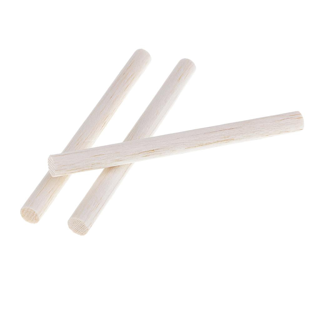 Sharprepublic Bâtonnets Ronds De Bois De Balsa De Bâtons De De Bois Non Finis De 20mm - Bois, 10 Pièces 50mm