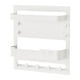thumbnail image 1 of Colgador de llaves de pared con ganchos decorativos, organizador de correo moderno, estante Blanco, 1 of 7