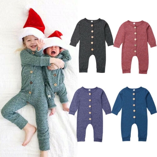 Newborn Toddler Baby Boy Girls Romper Bodysuit Sunsuit Outfit Clothes Playsuit