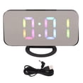 thumbnail image 2 of Reloj digital LED Jadeshay Alarma Digital Espejo USB Dual, 2 of 8
