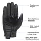 thumbnail image 4 of Guantes de moto Superbike G01W-D para mujer (piel negra), 4 of 7