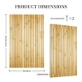 thumbnail image 3 of Balery Bamboo Wall for Duplex Wall Plates Kit, Electrical Outlet Covers, Standard Size 1-Gang 5.0" x3.0", Electric Receptacle Plug Covers-Style V, 3 of 6