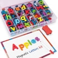 thumbnail image 4 of Magnetic Letters Kit, 234 Pcs Alphabet with Magnet Board Pen and Box, Educational Refrigerator Magnets for Preschool Learning Spelling (Colorful), 4 of 8