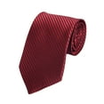 thumbnail image 2 of Eosunjian Men Solid Color Jacquard Business Tie Formal Twill Slim Necktie Wedding Office Work Tie Suit Accessories Wine Red, 2 of 13