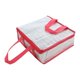 thumbnail image 1 of Bolsa de reparto de pizza, bolsa de supermercado isotérmica, para transportar pizza caliente o fría. Rose Red 27x27x10cm, 1 of 9