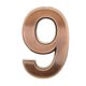 thumbnail image 2 of Bronce 5 Cm Puerta Número Habitación Dirección Dirección Oficina Hogar Casa Signo Decorativo Tabulaciones - #9 Sunnimix Dígito de la placa de la puerta, 2 of 7