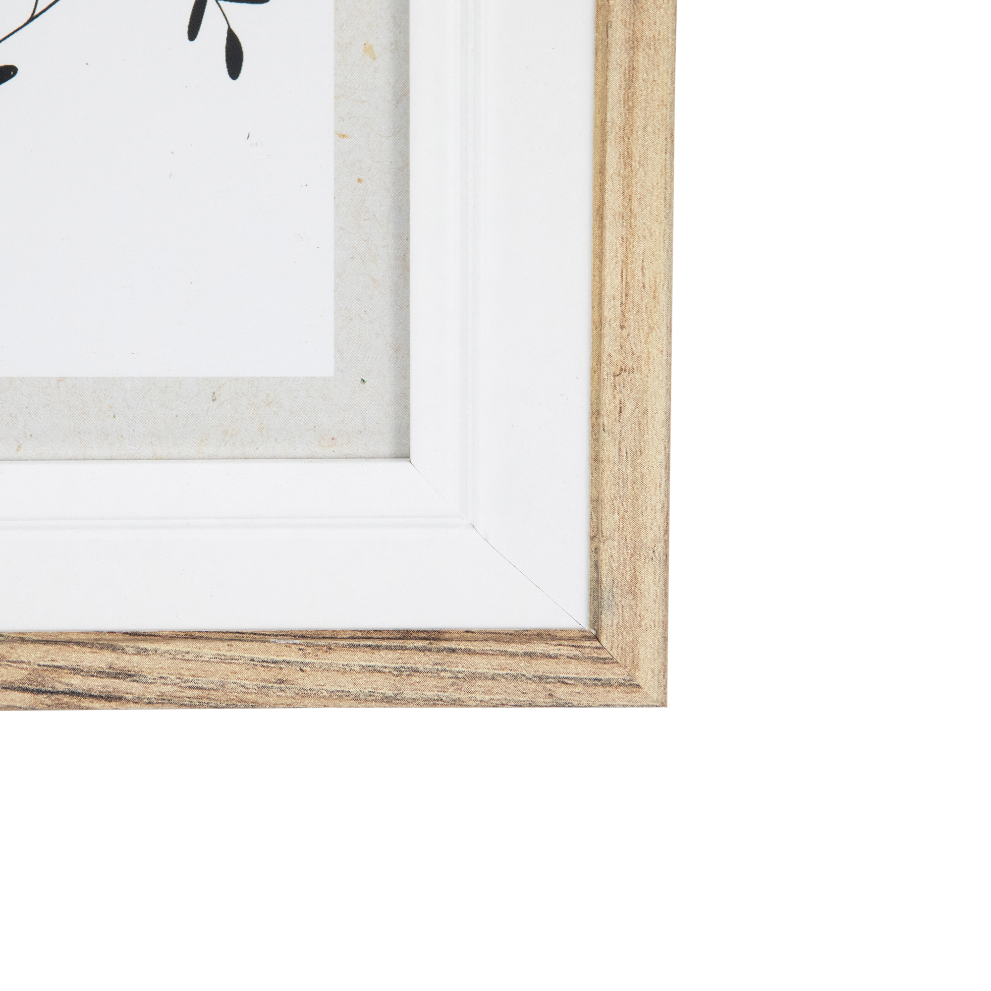 Northlight Wooden Picture Frames - for 5" x 7" Photos - Natural and White - Set of 4
