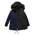 thumbnail image 5 of Feimerou Winter Coats for Women 2025 Thicken Fleece Lined Parkas Coat Windproof Warm Full Zip Sherpa Jacket with Faux Fur Hood, 5 of 7