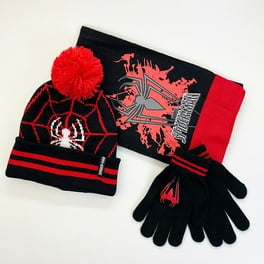 Marvel Spider-Man Kid's Winter Hat Snow Gloves and Scarf for Boys