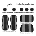 thumbnail image 3 of Funda Universal Para Asiento De Automóvil  Lab.G 11 pz Gris negro, 3 of 5