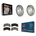 thumbnail image 1 of Transit Auto Front Coated Disc Brake Rotors and Ceramic Pads Kit for Car 2015-2017 Porsche Macan S Without Composite Brakes KGC-101402, 1 of 11