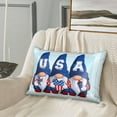 thumbnail image 3 of Bingfone Cute Gnomes in USA Print Satin Pillowcase for Hair - Standard Size with Zipper Silky & Soft Pillow Covers,20x30 inches, 3 of 8