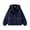 Navy, variant on Boys Rain Jackets Waterproof with Hood Lightweight Rain Coat for Girls Kid Windproof Fleece Lined Raincoat Windbreaker Jacket